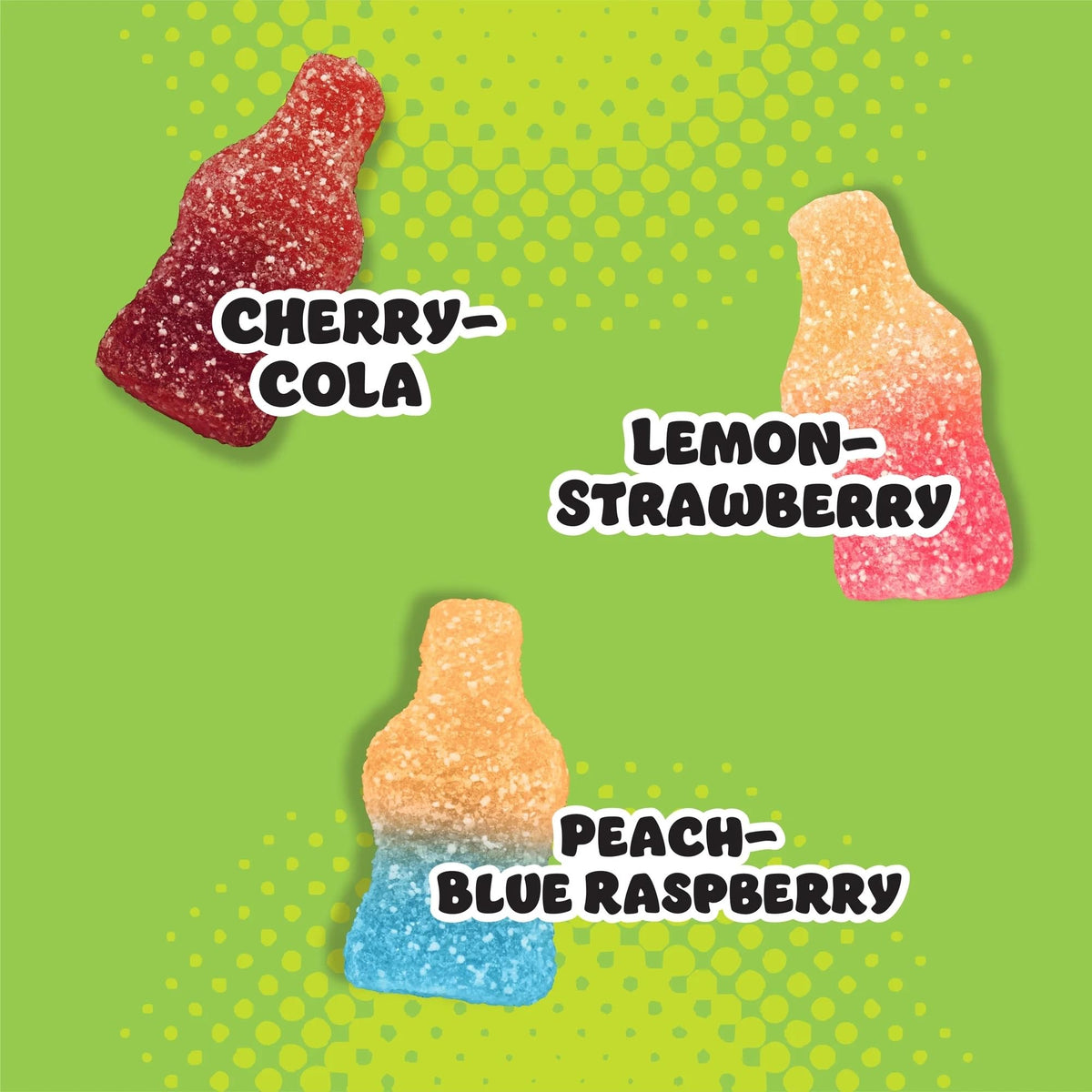 Haribo Sour Sodas soft centre provides a chewy bite for snack time.
