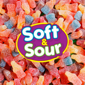 Haribo Sour Sodas crunchy sugar coating adds satisfying texture.