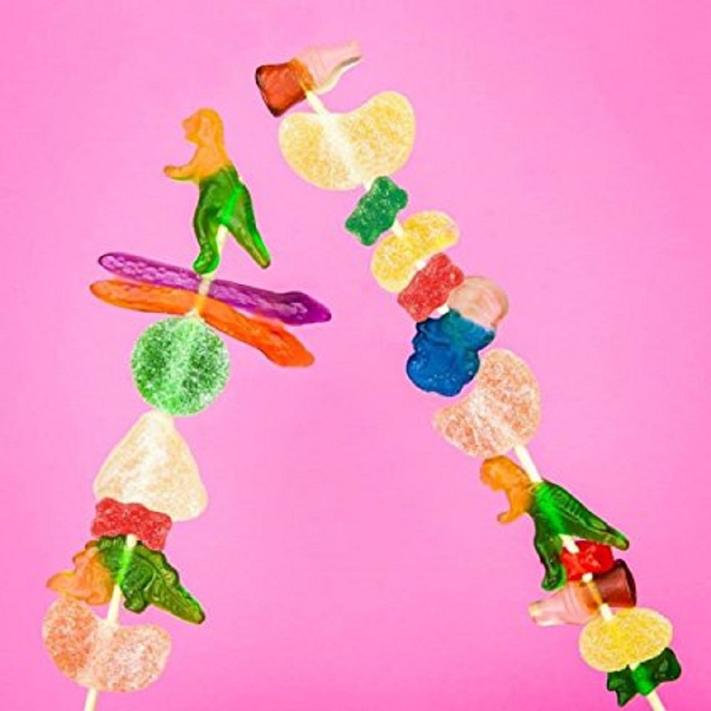 Haribo two-toned color gummies with real cola flavor and fun look.
