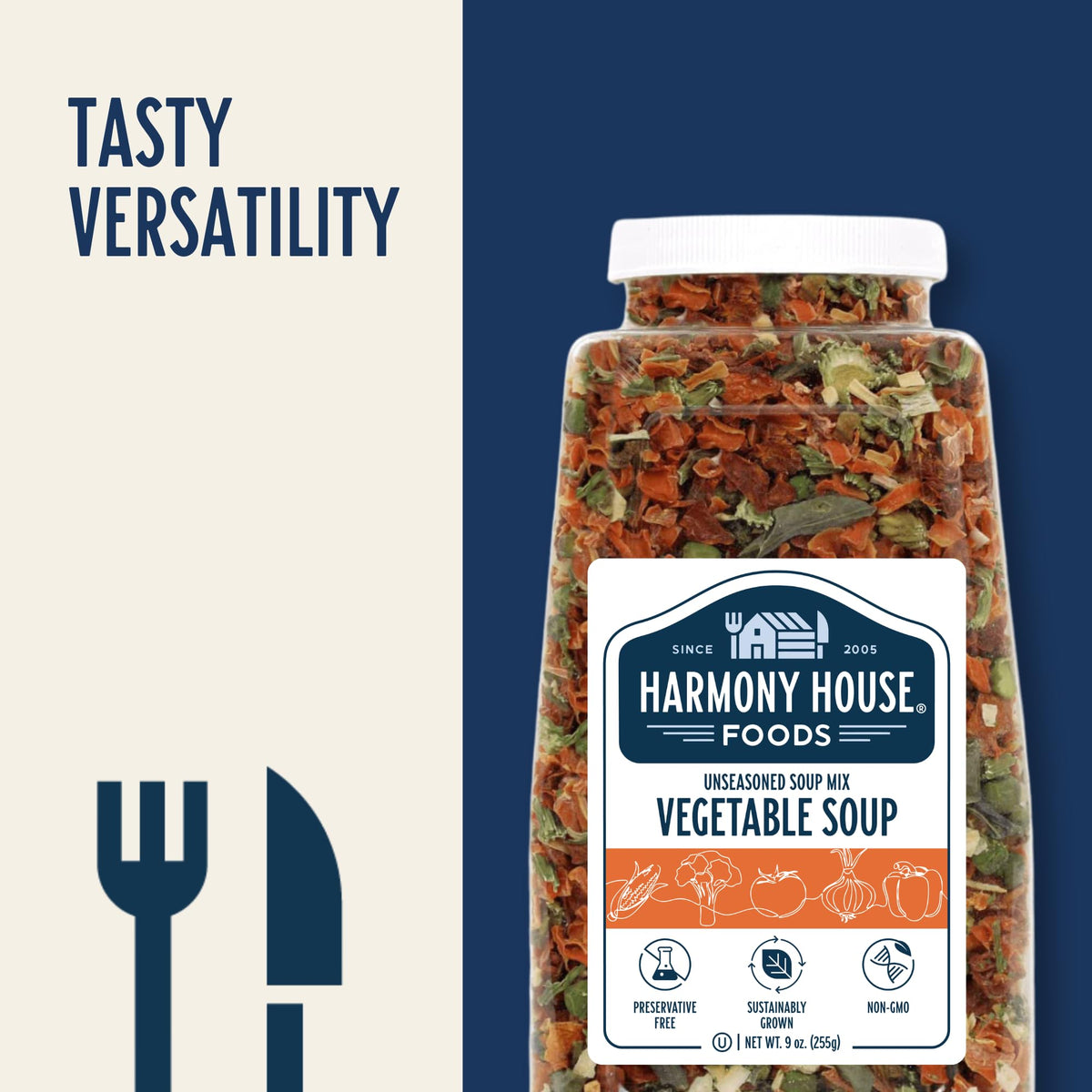 Harmony House emergency pantry setup shows reliable long-lasting stock