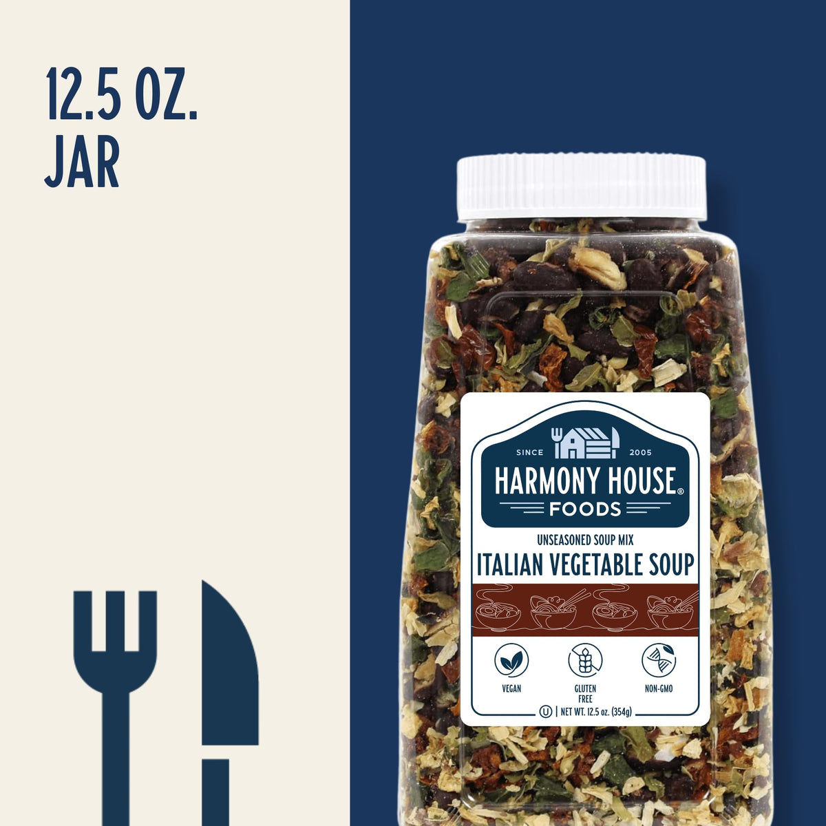 Harmony House emergency-supply kit with long shelf-life visibility.