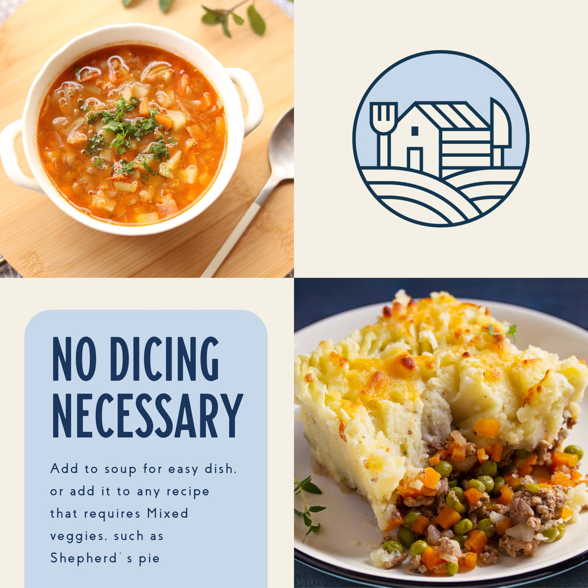 Harmony House vegan gluten-free ingredients emphasize plant-based options.