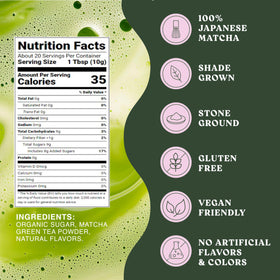 Harmony Proteins The Harmony Matcha Lavender latte glass showing creamy finish.