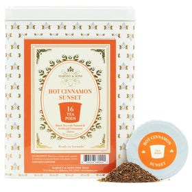 Harney & Sons Hot Cinnamon Sunset pod pack ready for a quick flavorful cup