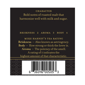 Harney & Sons Irish Breakfast Tea brewed in a cup, bold and flavorful.