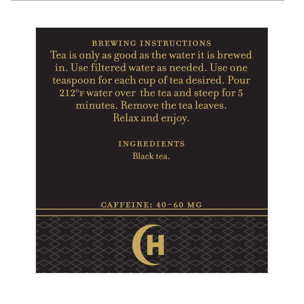 Harney & Sons Irish Breakfast Tea in tin, 100% Assam for full-bodied flavor.