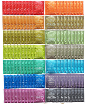 Harney & Sons assorted tea bag sampler 140-count display for office breaks and gifts.