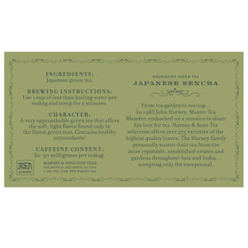 Harney & Sons tea cup with brewed Sencha demonstrates a quick, smooth daily cup.