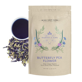 Harney & Sons Butterfly Pea Flower Tea loose flowers for vibrant blue brews.