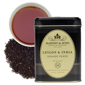 Harney & Sons Ceylon & India loose tea leaves for a bold, comforting cup