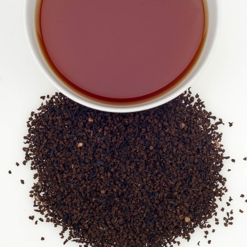 Harney and Sons Chai loose tea setup for cozy chai brewing.