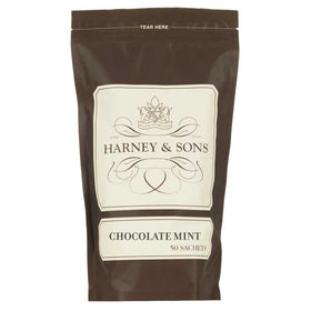 Harney & Sons Chocolate Mint tea sachets arranged for a convenient daily ritual.