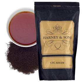 Harney & Sons CTC Assam tea amber color, ideal for bold mornings.