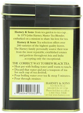 Steeping Harney & Sons Darjeeling yields a light cup with fragrant aroma.