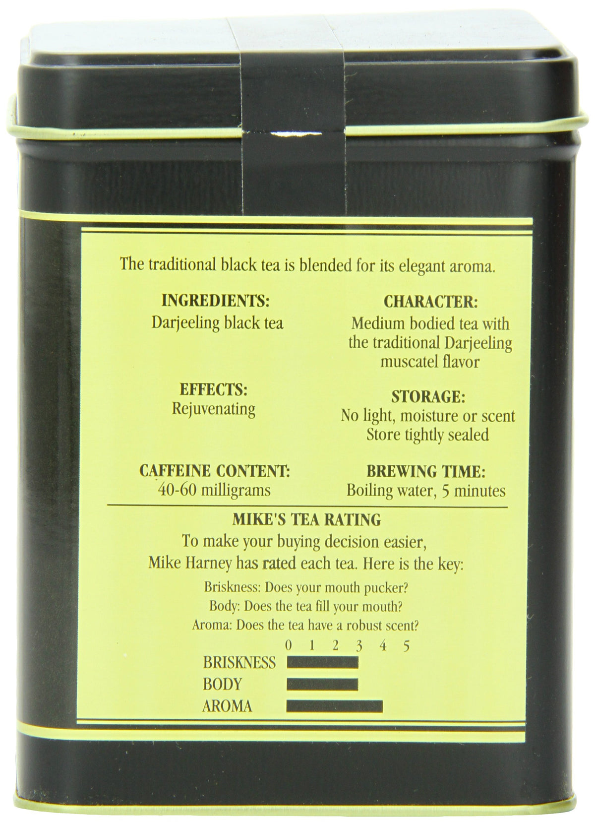 Darjeeling packaging highlights Harney & Sons premium tea for fans and gifting.