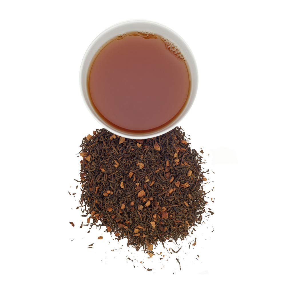 Harney & Sons decaf Hot Cinnamon Spice cup showcasing rich aroma and comforting flavor.