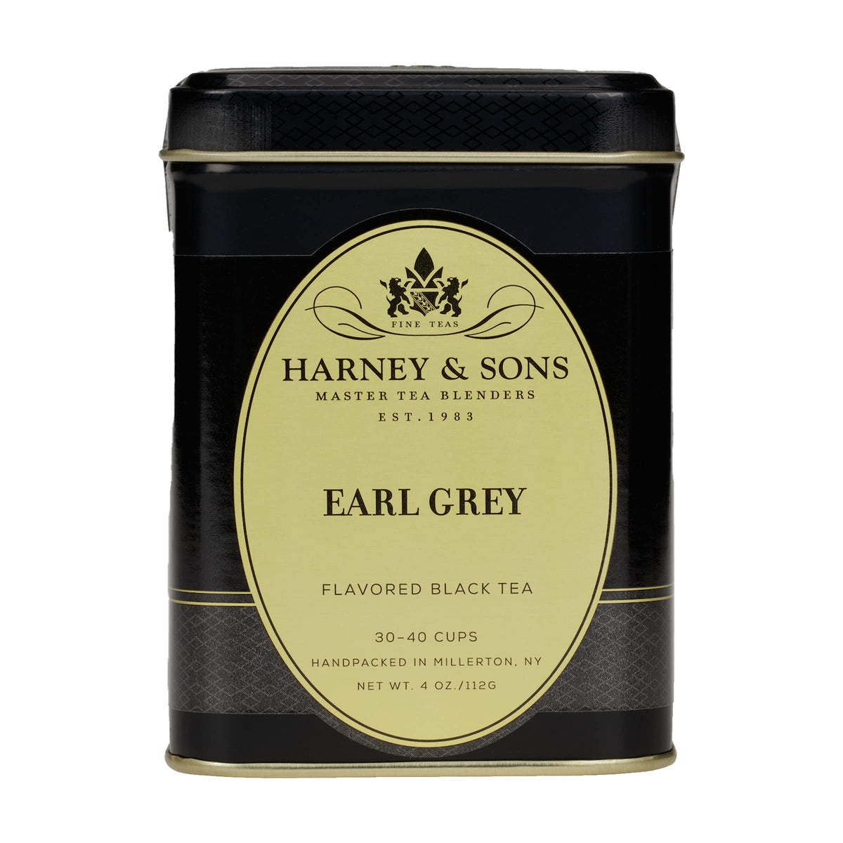 Harney & Sons Earl Grey cup steeping, showcasing the bergamot aroma.