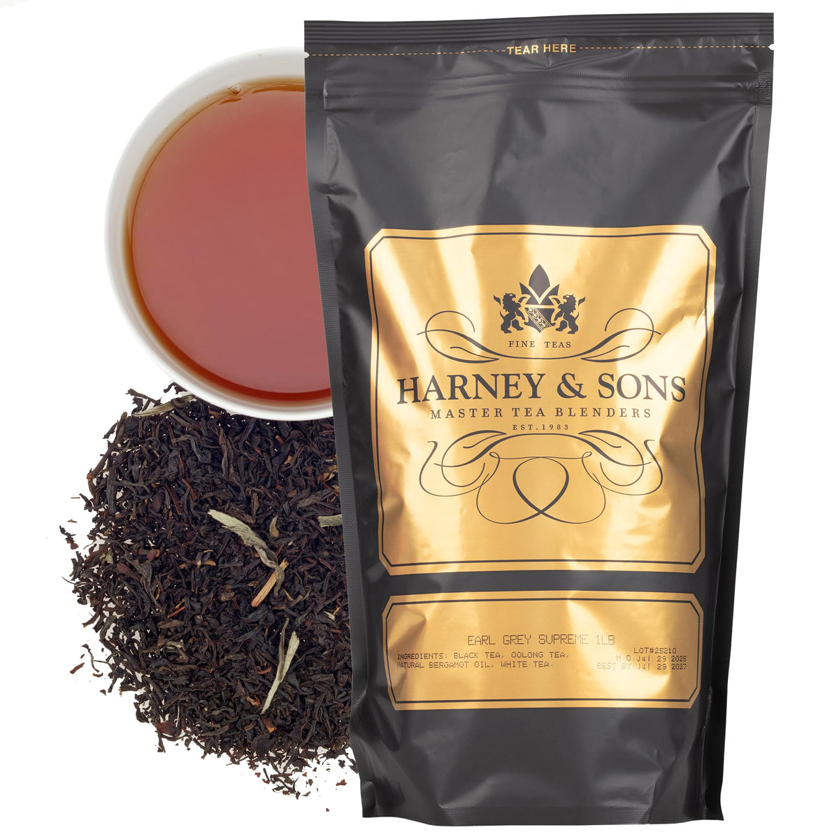 Harney and Sons Earl Grey Supreme loose leaf bulk for refined daily tea.