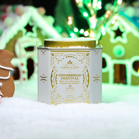 Timeless gingerbread spice aroma over black tea base ready to brew a comforting cup.