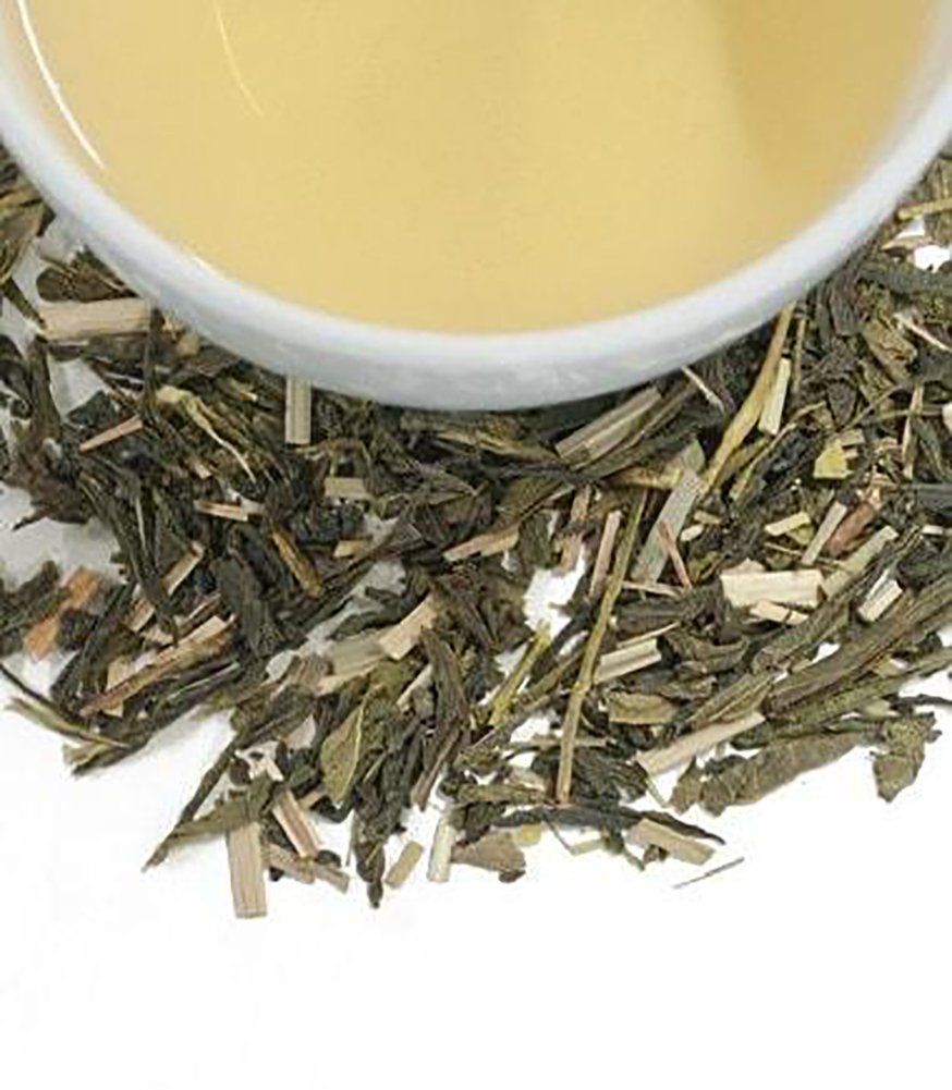 Harney & Sons packaging shows the coconut-ginger-vanilla tea blend for easy selection.