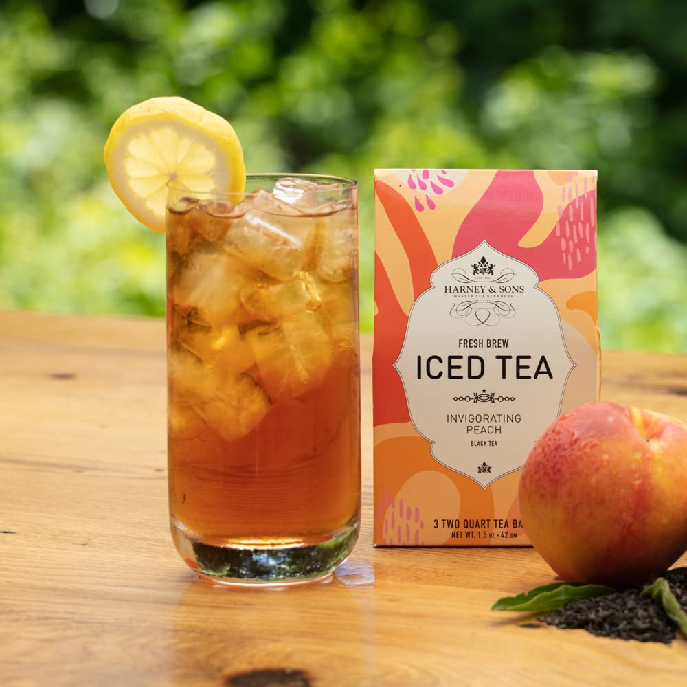 Harney & Sons Indigo Punch iced tea bags for refreshing home brewing.
