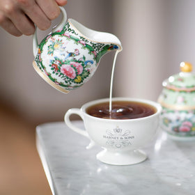 Cup of Harney and Sons Irish Breakfast tea ready to savor