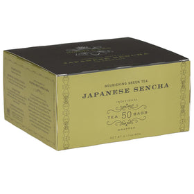 Harney & Sons Japanese Sencha tea bags in a box, ideal for everyday green tea.