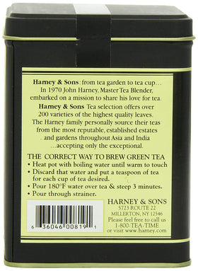 Japanese Sencha cup-sip highlights a smooth, balanced finish from Harney & Sons.