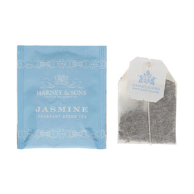 Harney & Sons Jasmine Fragrant Green Tea steaming cup for daily rituals.
