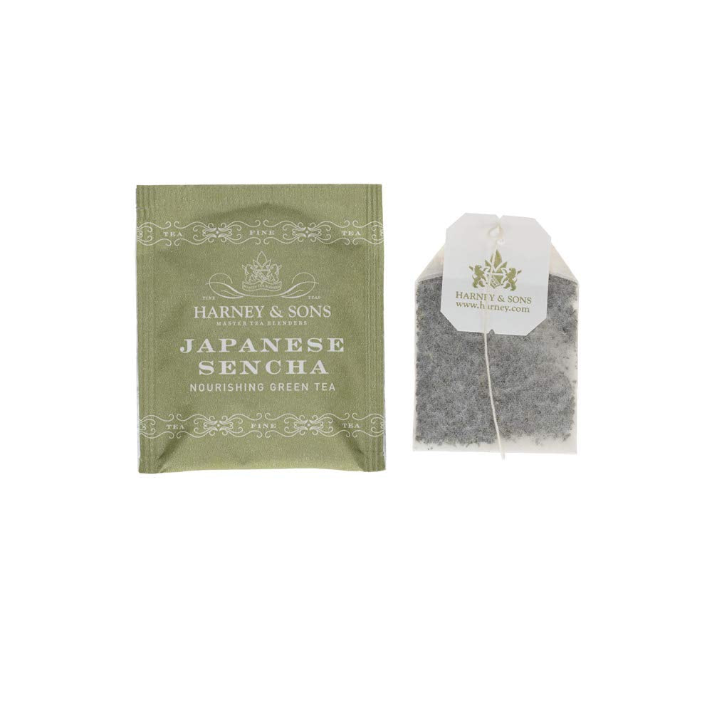 Harney & Sons logo and packaging highlight the 1% Planet pledge.