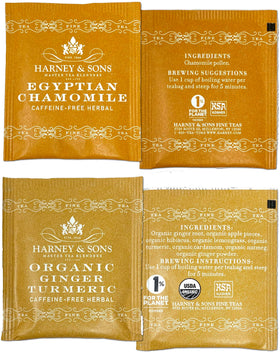 Harney & Sons organic peppermint tea bag offers refreshing, caffeine-free moments.
