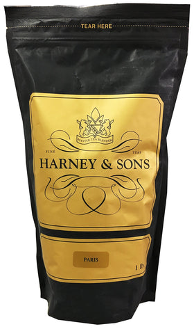 Harney & Sons Paris Tea with bergamot, vanilla and caramel for an afternoon ritual.
