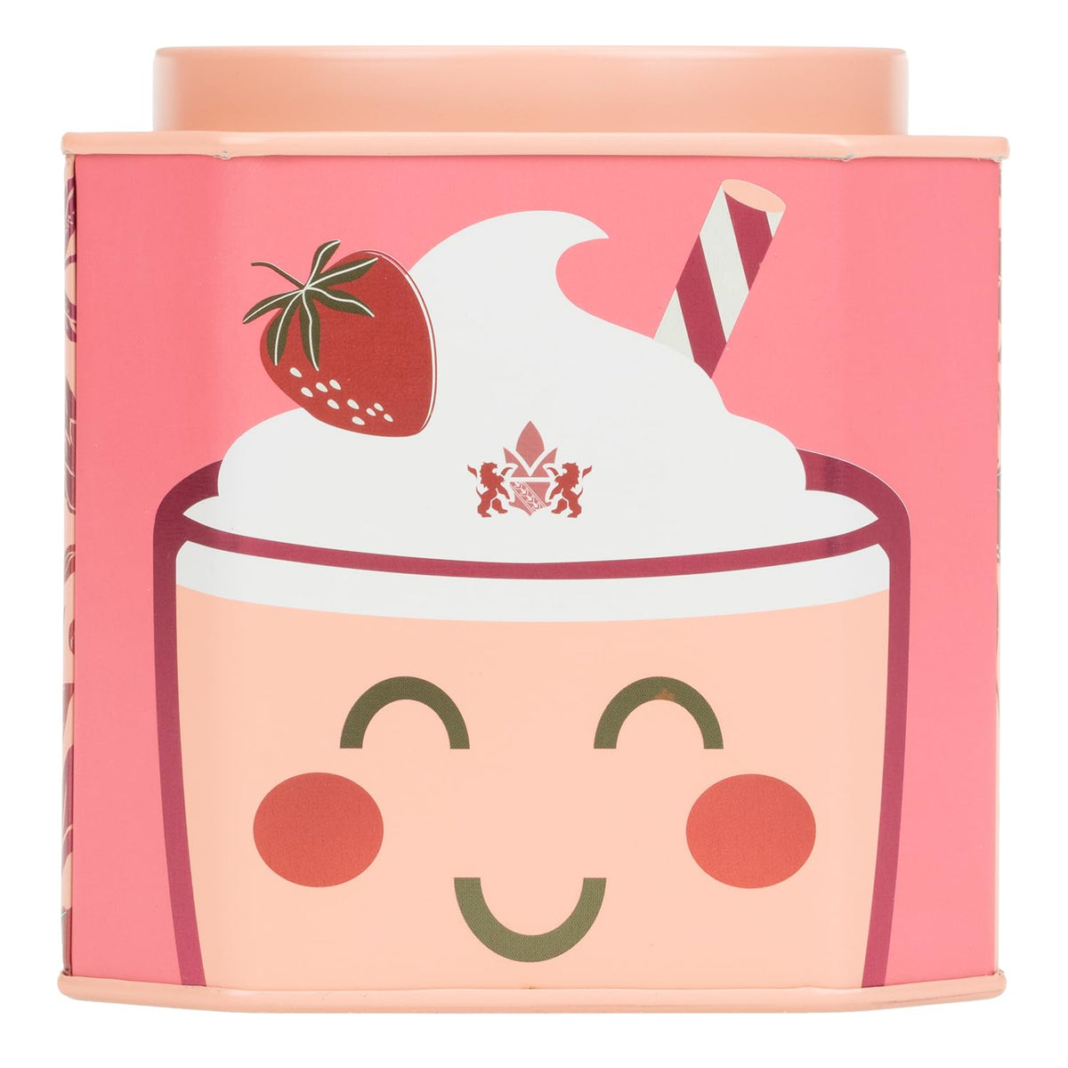 Harney & Sons Strawberry Milkshake Tea cup ready to brew with creamy notes.