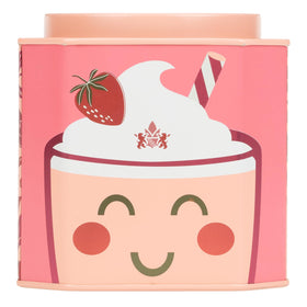 Harney & Sons Strawberry Milkshake Tea cup ready to brew with creamy notes.
