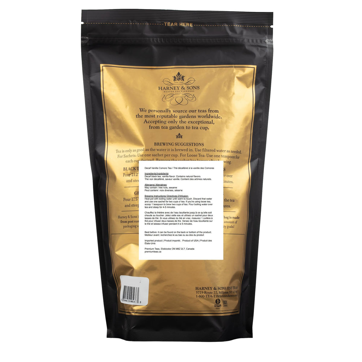 Brewed Vanilla Comoro cup showing creamy vanilla aroma without caffeine