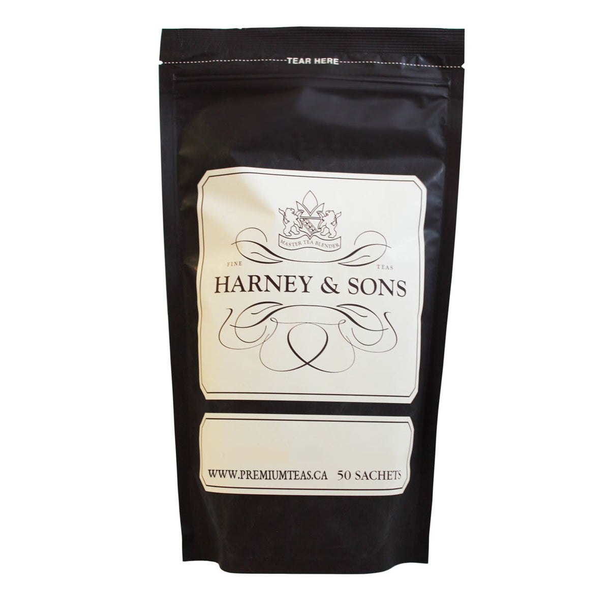 Harney & Sons Yellow & Blue tea sachets ready for a relaxing cup.
