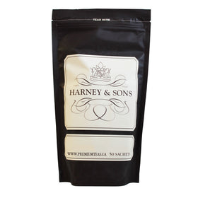 Harney & Sons Yellow & Blue tea sachets ready for a relaxing cup.