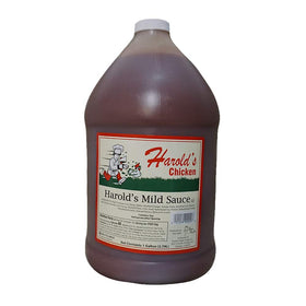 Harold's Chicken mild sauce 1-gallon bottle adds Chicago flavor to family meals.