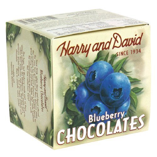 Harry & David chocolate-covered blueberries 8oz packshot, ideal for gifting and indulgent snacking.