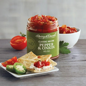 Harry & David Classic Recipe Relish with peppers and onions ideal for burgers
