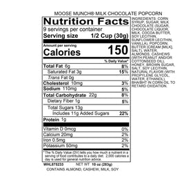 Harry & David Moose Munch Milk Chocolate popcorn served in a bowl, perfect for sharing.