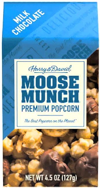 Harry & David Premium Gourmet Popcorn Milk Chocolate for creamy sweetness.