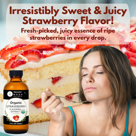 Harvest Moon Delights baking scene strawberry extract enhances cookies and pastries.