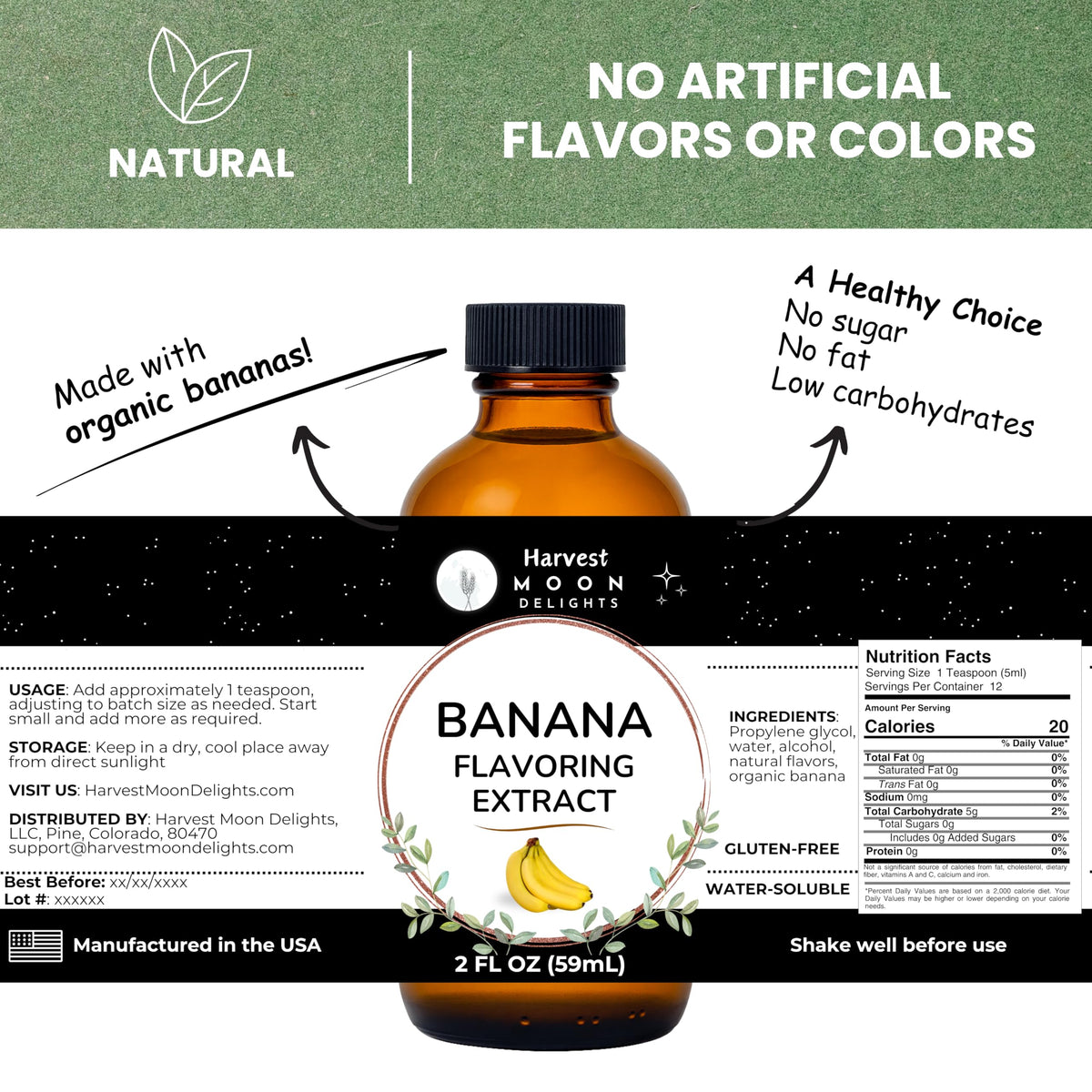 Pouring Harvest Moon Delights banana extract into batter