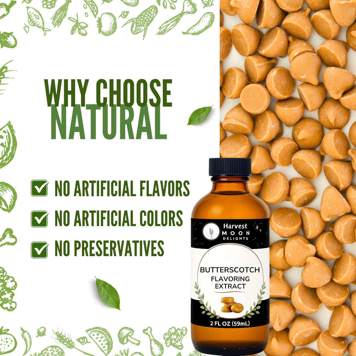 Harvest Moon Delights butterscotch extract latte use creates cafe-style drinks at home.