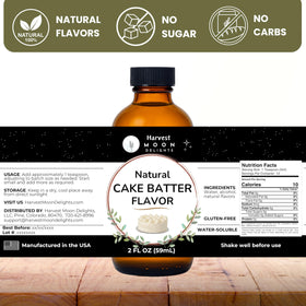 Harvest Moon Delights cake batter flavor pour into recipes for desserts and beverages.