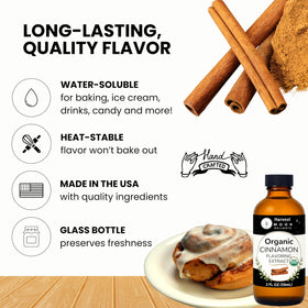 Harvest Moon Delights cinnamon extract in a mixing bowl enhances cookies