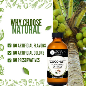 Coffee enhanced with Harvest Moon Delights coconut extract.
