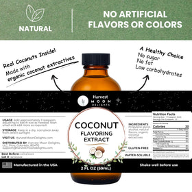 Pouring Harvest Moon Delights coconut extract adds tropical notes.