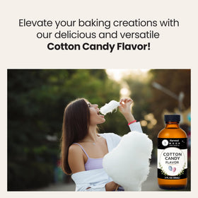 Harvest Moon Delights cotton candy flavoring USA-made seal emphasizes quality